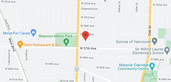 map of 1455 W 56TH AVENUE